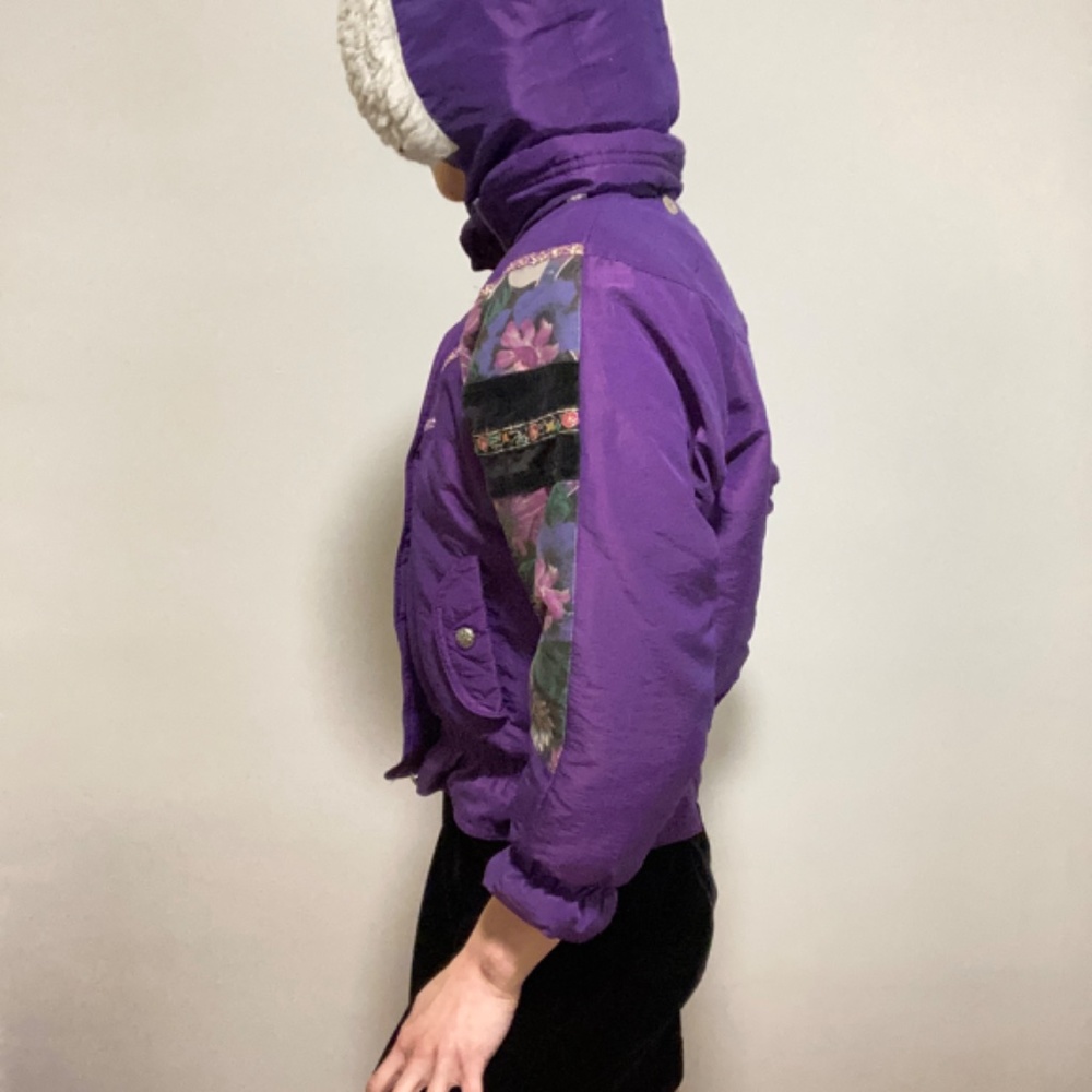 Vintage Patchwork Puffer Jacket - image 5